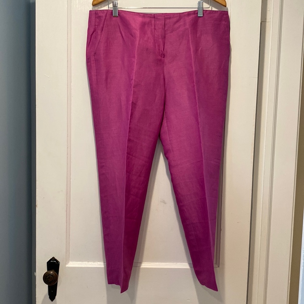 Armani Collection Pink Silk pants Size 12